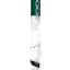 ROOR Tech 18-inch straight shooter, green and white color scheme, wide base, showerhead percolator and glass bowl.