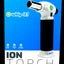 Whip-It Ion with white head and black grip sleeve, presented on packaging with powerful flame and durable build icons.