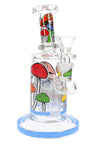 6.5" Glow in the Dark Mushroom GoG Water Pipe with Tree Perc - WP3245