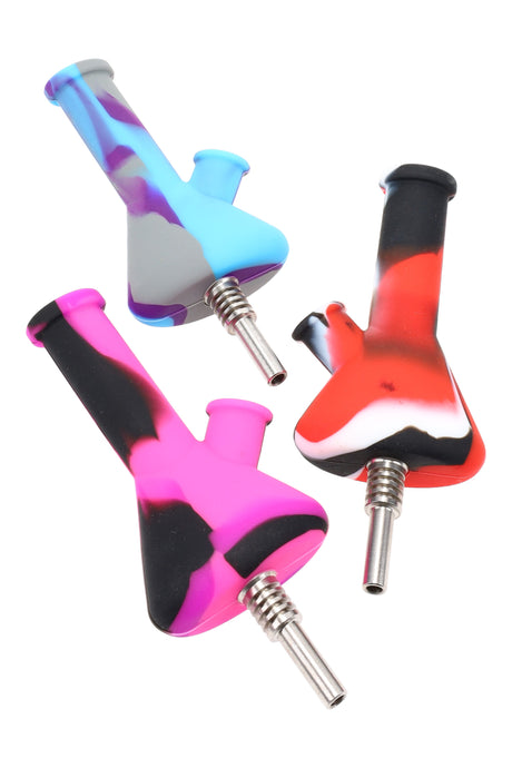 4.5" Silicone Water Pipe Dab Straw - P3084