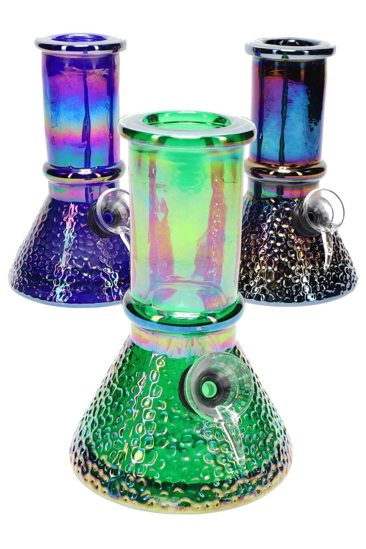 5.5" Metallic Soft Glass Beaker Water Pipe - WP3217
