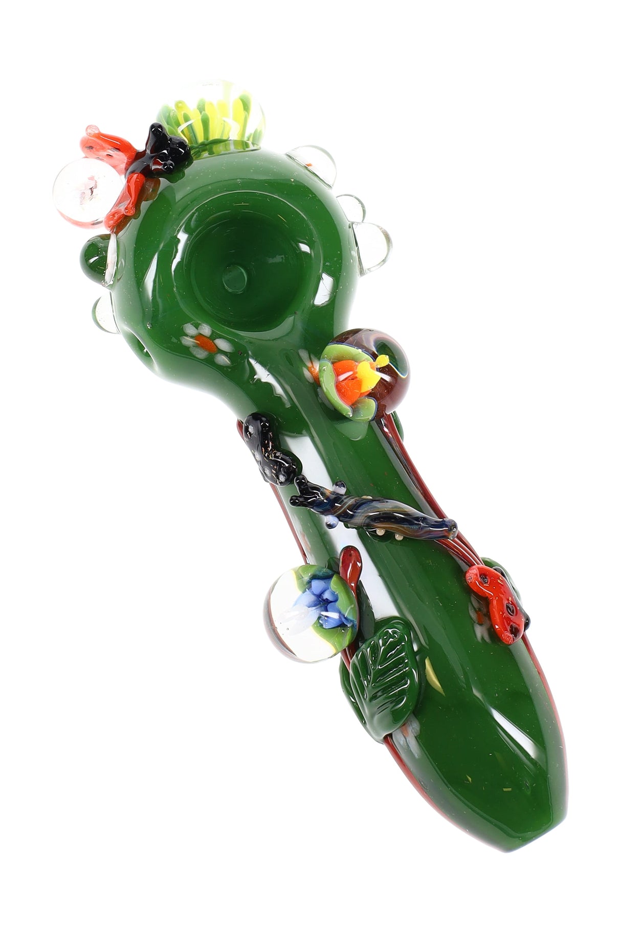 (US Made) 4.5" Small Garden Critters Spoon Pipe - P2392