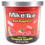 14-oz triple-wick Mike and Ike Red Rageous scented candle, bright red wax jar with silver lid and fruity candy artwork