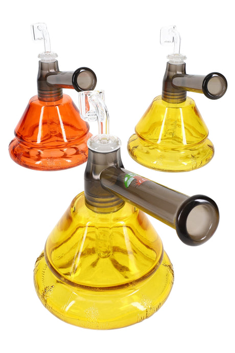 5.5" Colored GoG Dab Rig with Plastic Decal Mouthpiece - WP3250