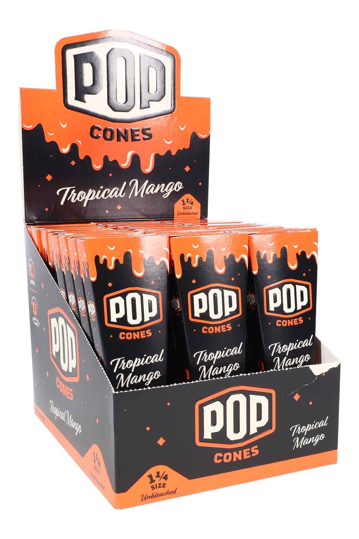 Pop 6 Flavored 1 1/4" Pre-Rolled Cones Display of 24 - RP359