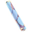Light blue ceramic one-hitter with glossy finish and gold accents, slim 3-inch chillum pipe.