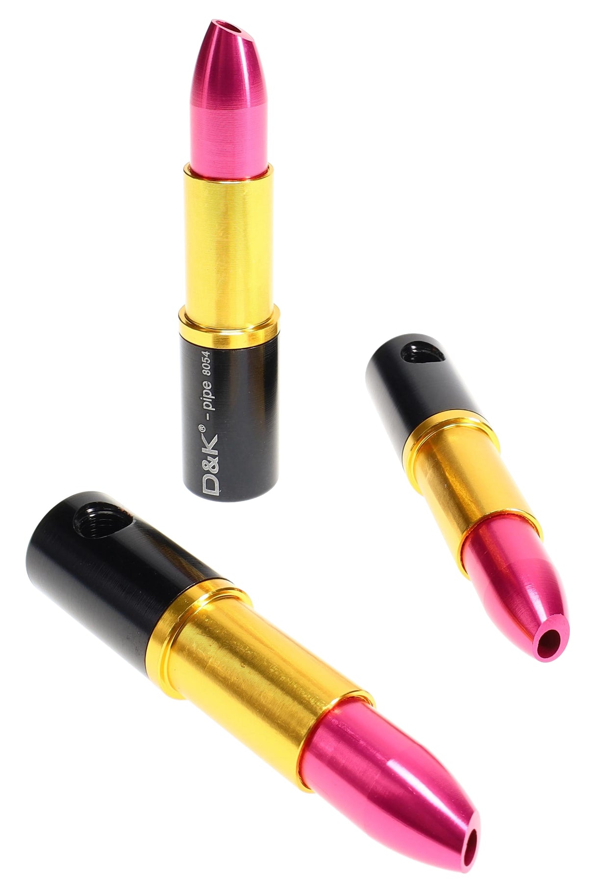 3" Pink Lipstick Metal Pipe Gift Set with Screens - MP278