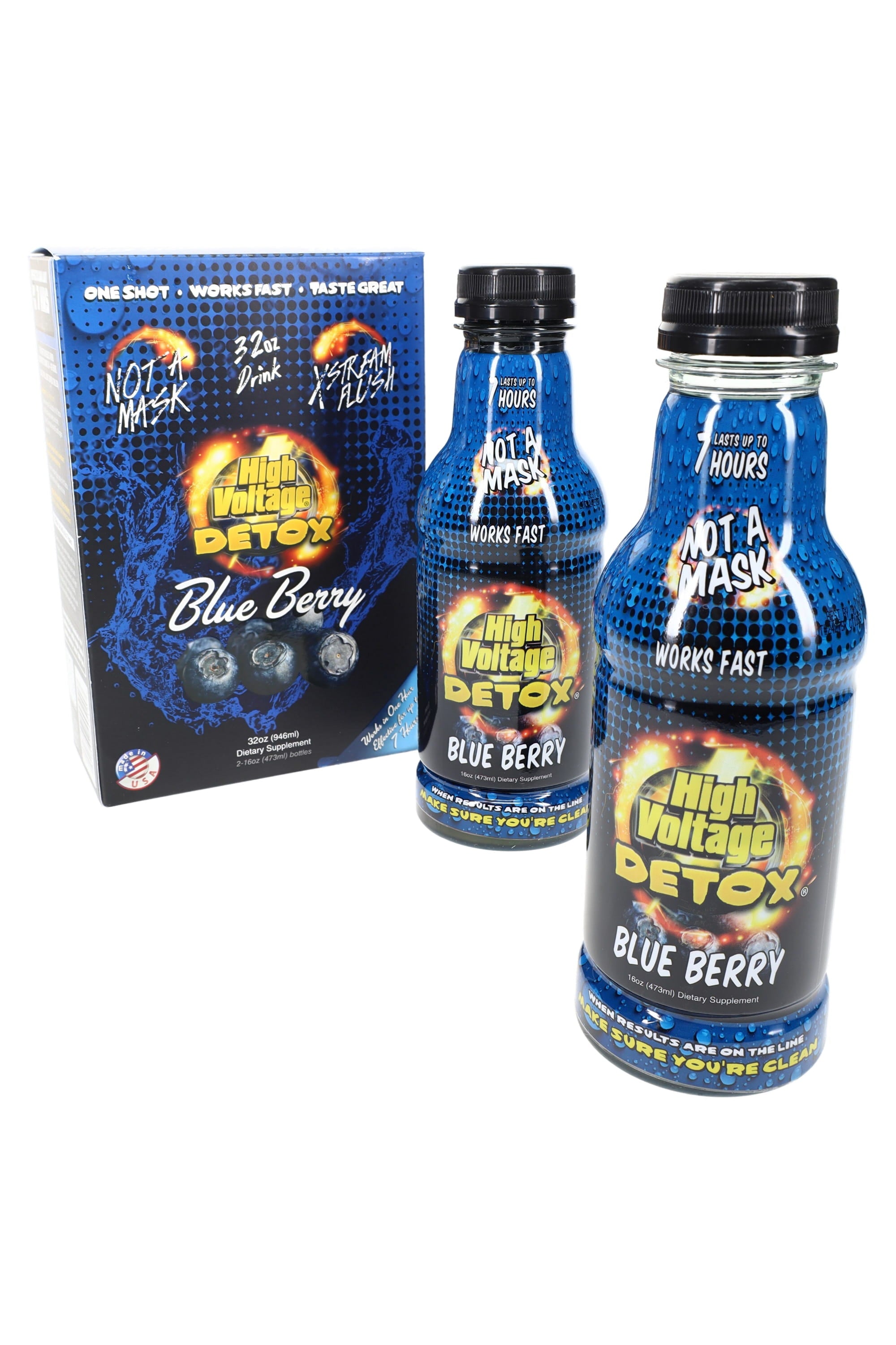 DET o２bottlesdetox High Voltage Detox Drink – 32 oz (2×16 oz) – Choose Flavor