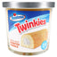 14-oz triple-wick Hostess Twinkies scented candle, yellow wax jar depicting classic cream-filled snack cake under metal lid