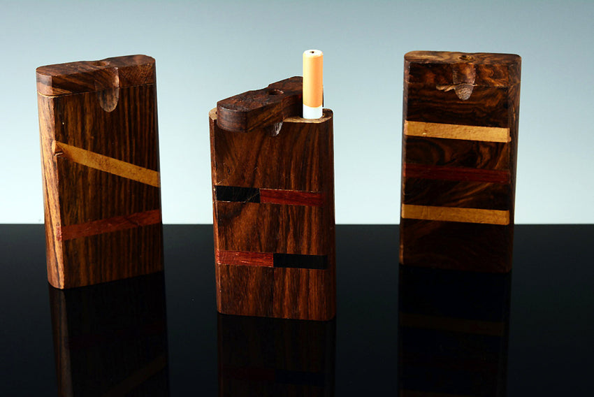 Large Wood Dugout with Design - W138