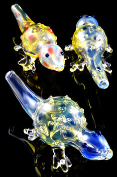 Color Changing Glass Critter Pipe - AP286