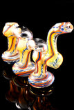 Large Color Changing Triple Chamber Sherlock Bubbler - B0864