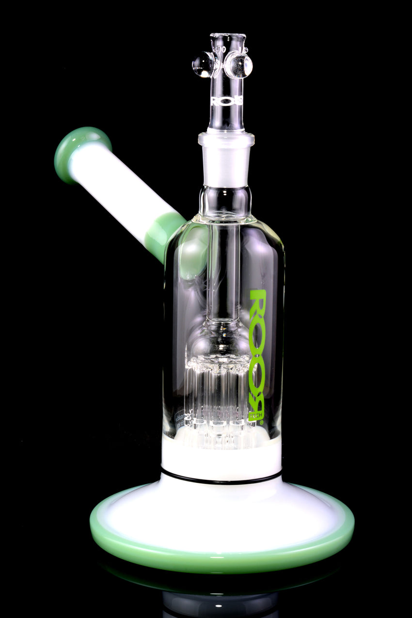RooR Tech Multicolor Glass on Glass Chamber Bubbler with Ten Arm Tree Perc - B1278