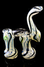 Large Color Changing Double Chamber Sherlock Bubbler - B878