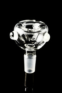 14.5mm Male Clear Glass on Glass Bowl - BS373