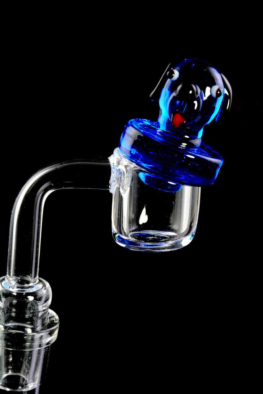 Glass Happy Hound Carb Cap - BS792