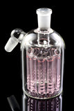 14.5mm Male to Female 45 Degree Glass Ash Catcher with Tree Perc - BS781