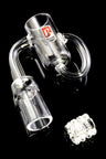 6B Glass terpcycler bucket with gear insert displayed; recycler chamber feeds bucket; fits 14.5 or 18.8 mm joints.