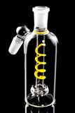 14.5mm Male to Female 45 Degree GoG Ash Catcher with Coil Showerhead Perc - BS803