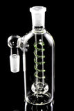 14.5mm Male to Female 90 Degree GoG Ash Catcher with Coil Showerhead Perc - BS804