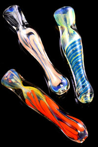 Color Changing Striped Chillum - C0256