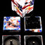 Patriotic eagle Backwoods cube 4-part herb grinder, 50mm with mesh pollen screen and deep catch chamber, USA flag graphics