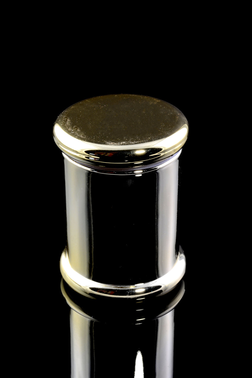 Small Colored Glass Jar - J0189