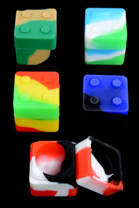 Small Colorful Silicone Cube Jar - J0213