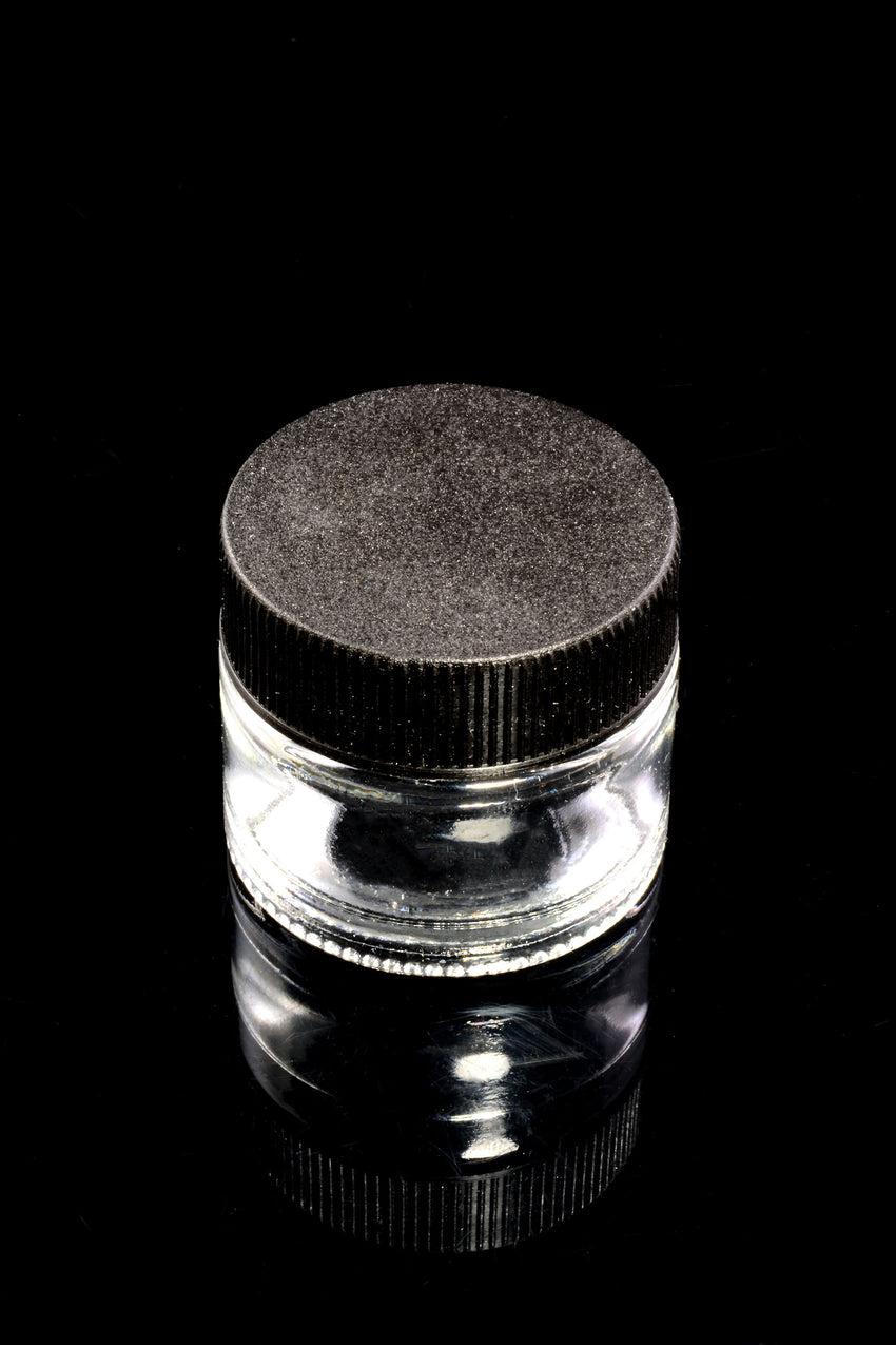 5ml Glass Wax Jar with Black Lid - J0230