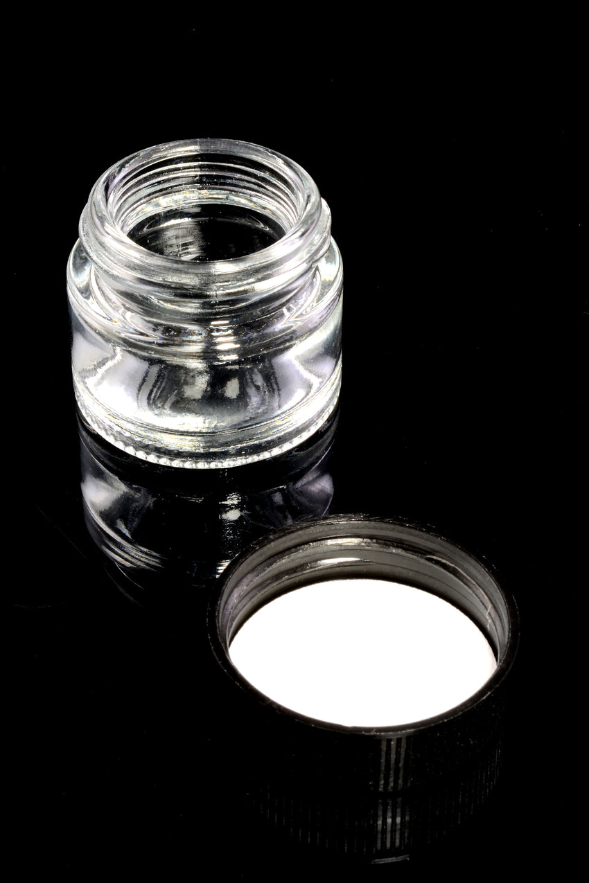 5ml Glass Wax Jar with Black Lid - J0230