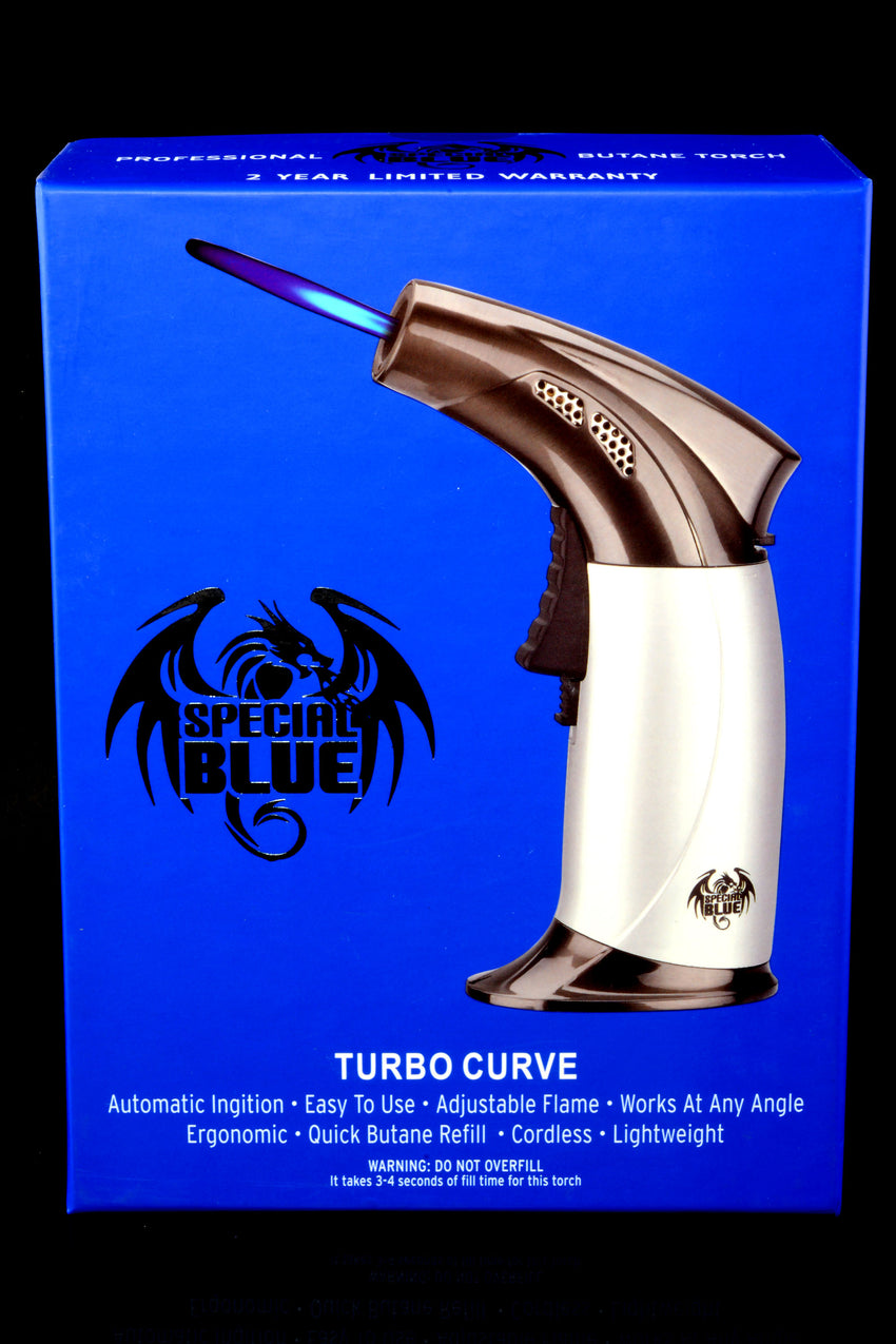 Special Blue Turbo Curve Torch Lighter - L0244
