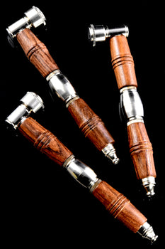 Double Wood Sleeve Metal Pipe with Cap - MP248