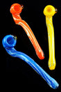 Long Sherlock Frit Glass Pipe - P1180