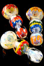 Thick Color Changing Striped Glass Pipe - P1383