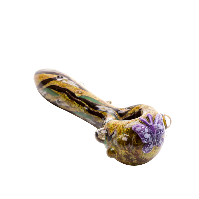 (US Made) Viola Butterfly Small Spoon Pipe - P1683