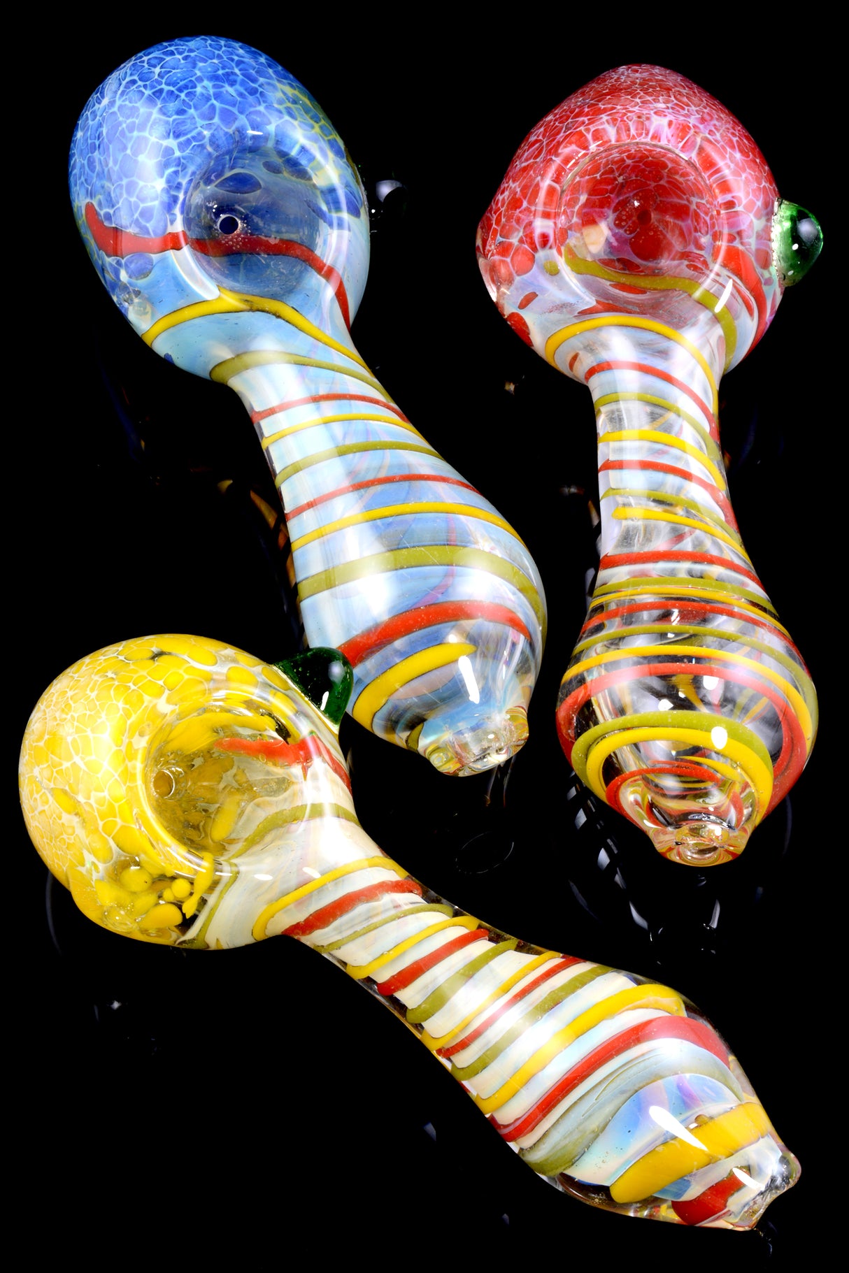 Color Changing Frit Glass Pipe - P1775