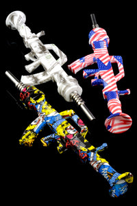 Colorful Rifle Silicone Nectar Straw - P1867