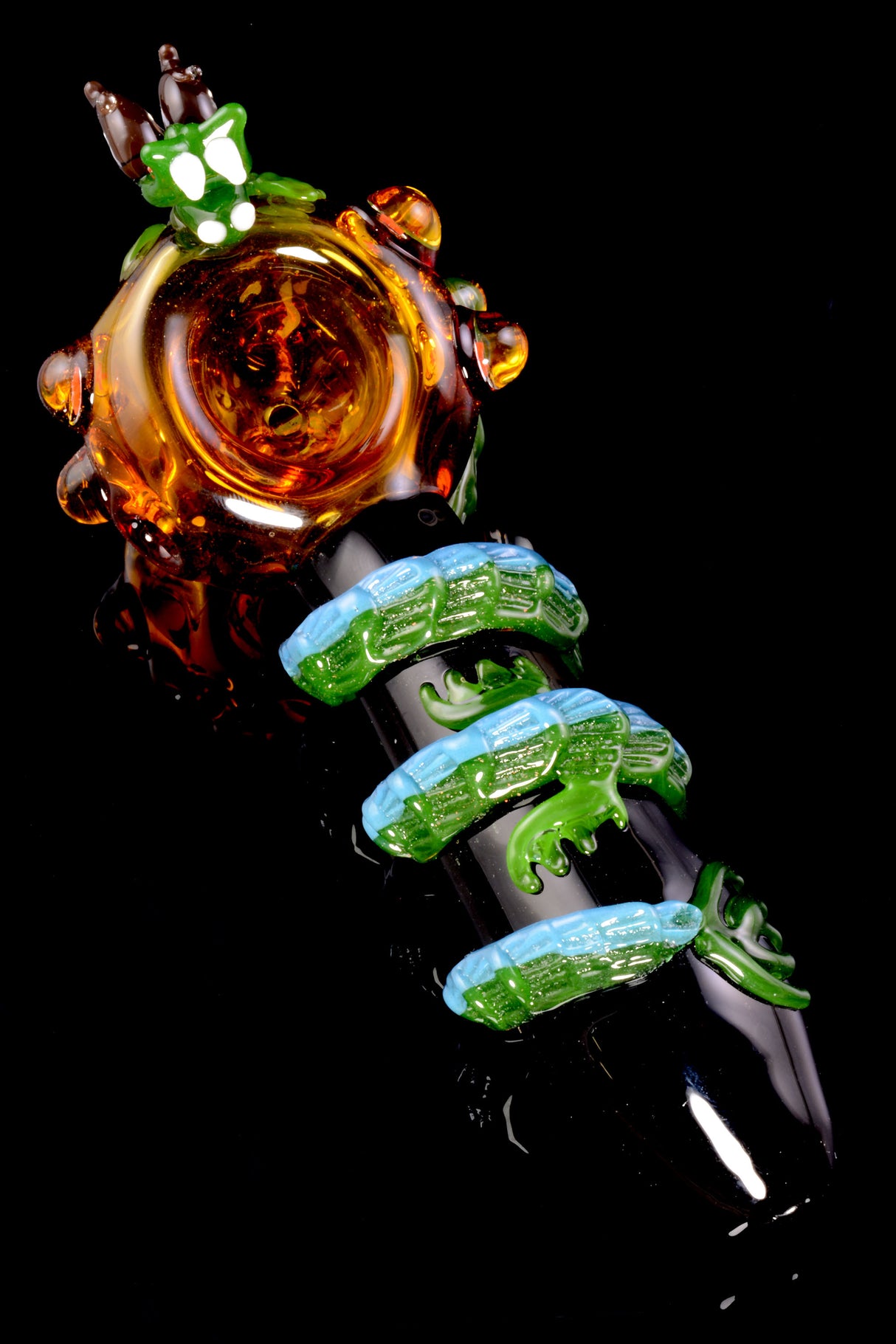 (US Made) 4.5" Dragon Sphere Small Spoon Pipe - P1954