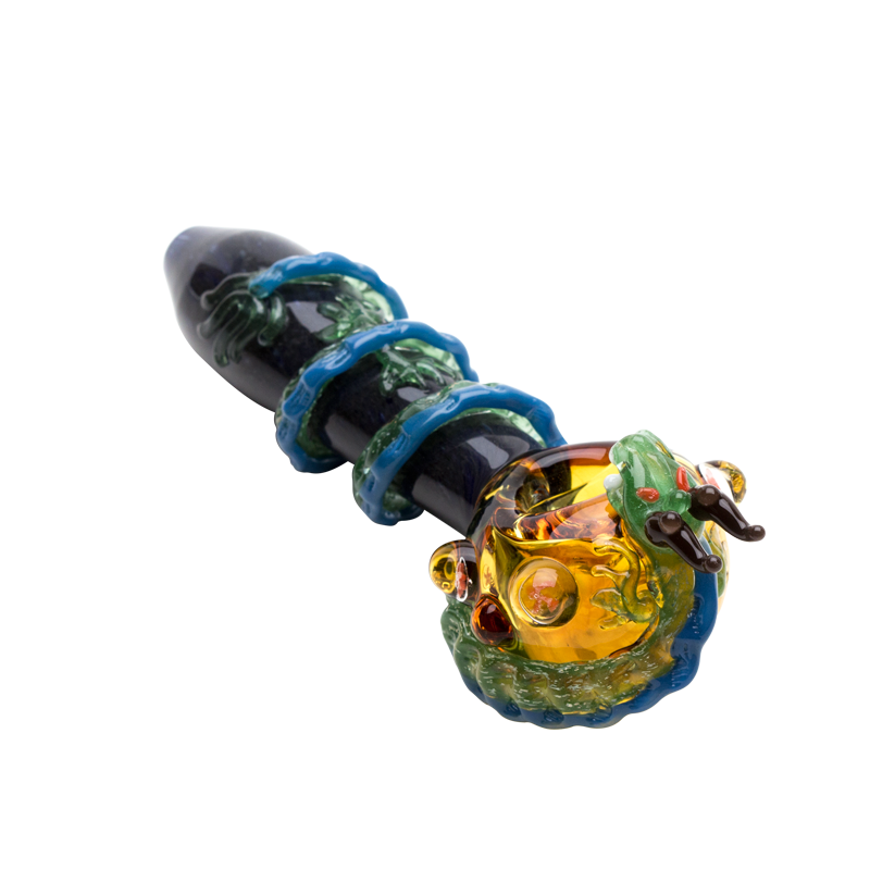 (US Made) 4.5" Dragon Sphere Small Spoon Pipe - P1954