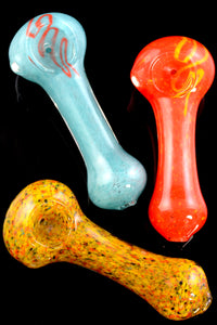 Colorful Frit Glass Pipe - P1959