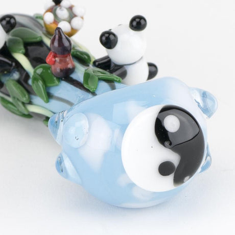 (US Made) 4.5" Small Climbing Pandas Spoon Pipe - P2396