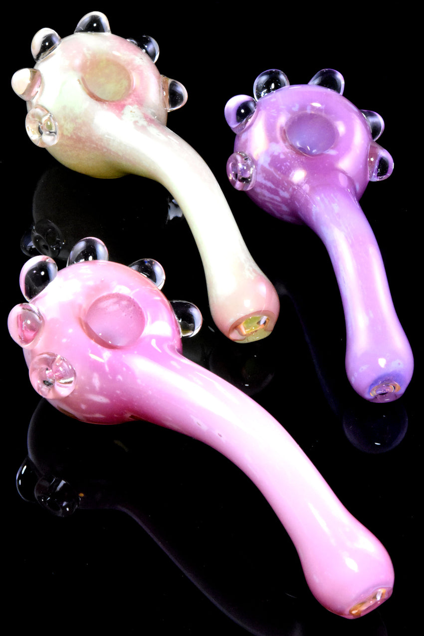 Slime Colored Sherlock Glass Pipe - P2644