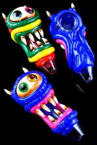 Colorful Monster Glass Spoon Pipe - P2715