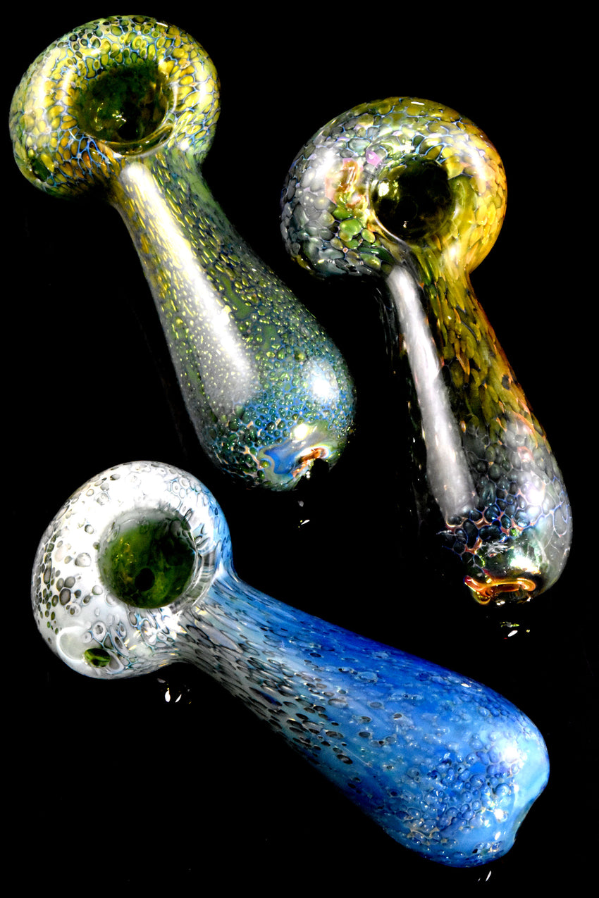 Fumed Bubbles Glass Pipe - P2798
