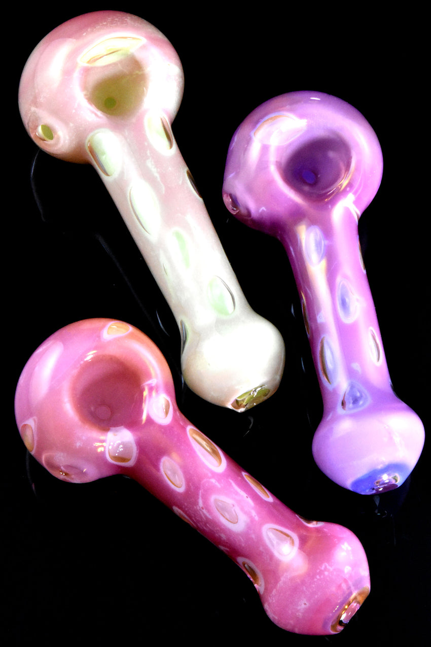 Color Changing Fumed Bubble Slime Glass Pipe - P2805
