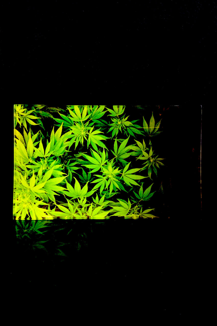 Large Art Glass Rolling Tray - RP300