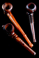 (Mix) 3.5" Carved Wood Pipe - W0212