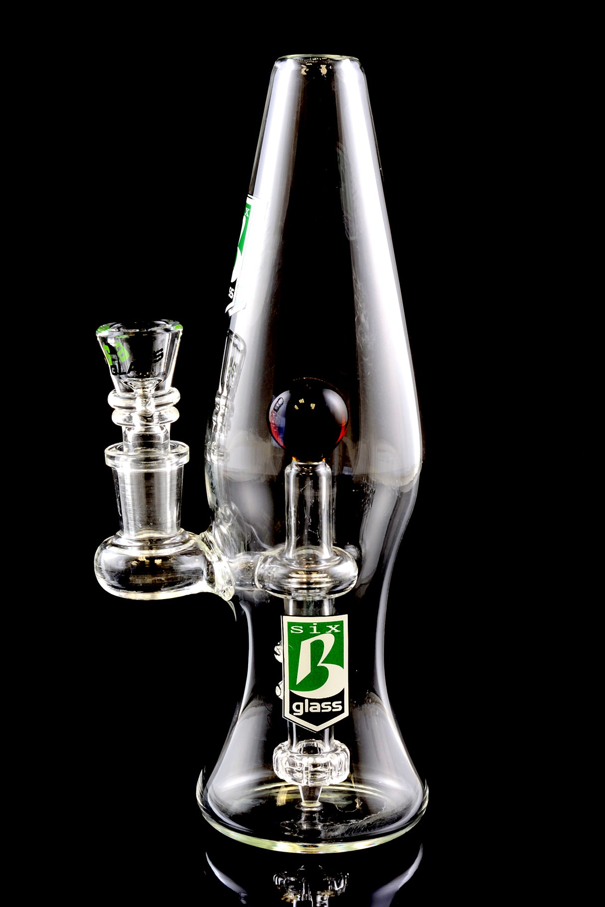 8" 6B Glass Stemless GoG Lava Lamp Dab Rig - WP1391