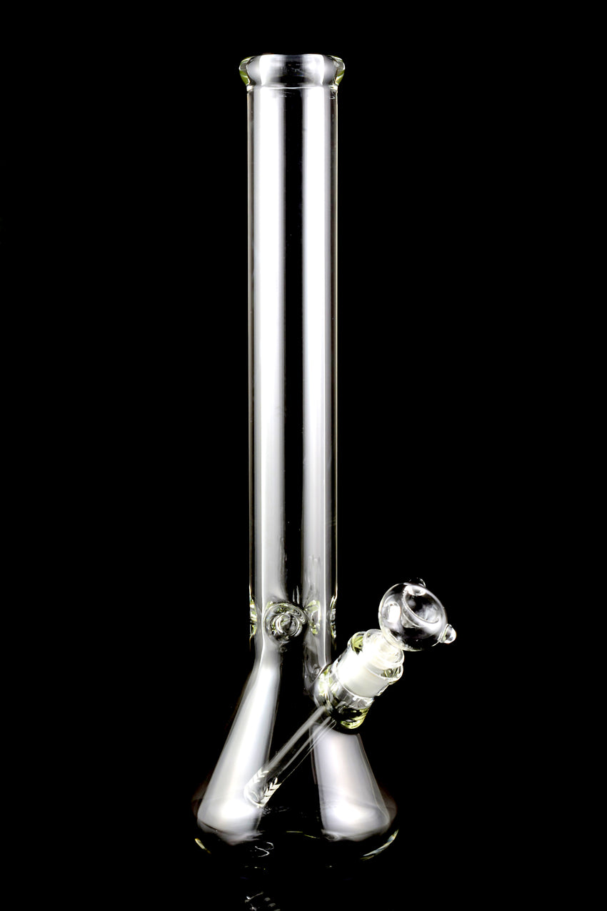 Large 9mm Thick Clear Beaker Water Pipe - WP1438