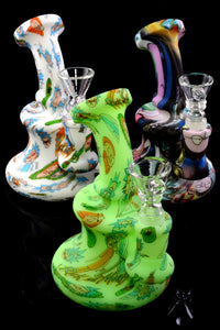 Mini R&M Silicone Bent Neck Water Pipe - WP2038